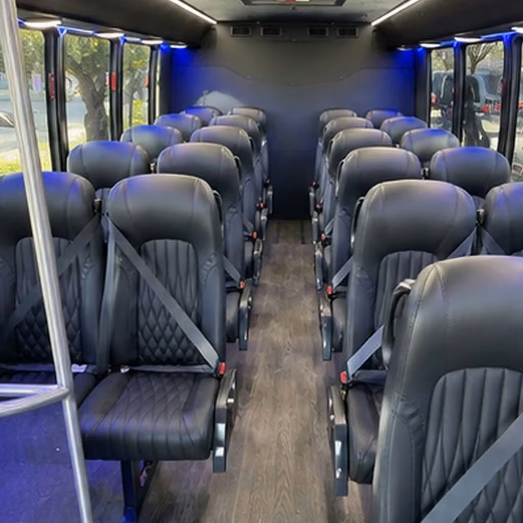 28 passenger minibus interior