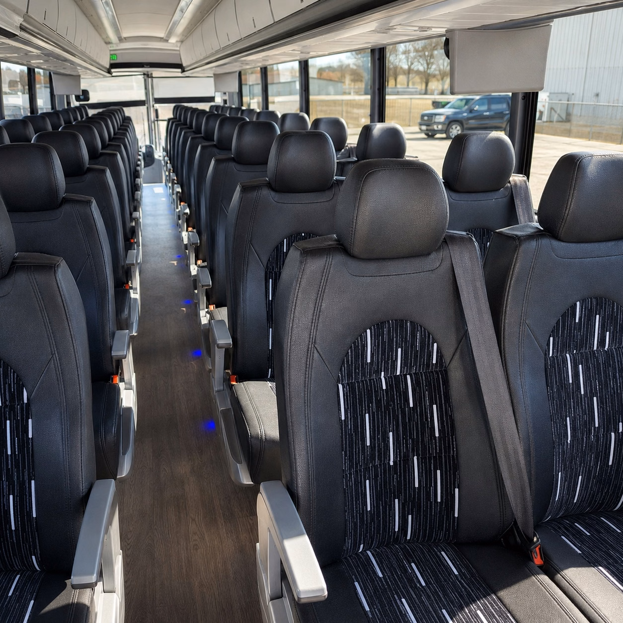 arvada charter bus interior