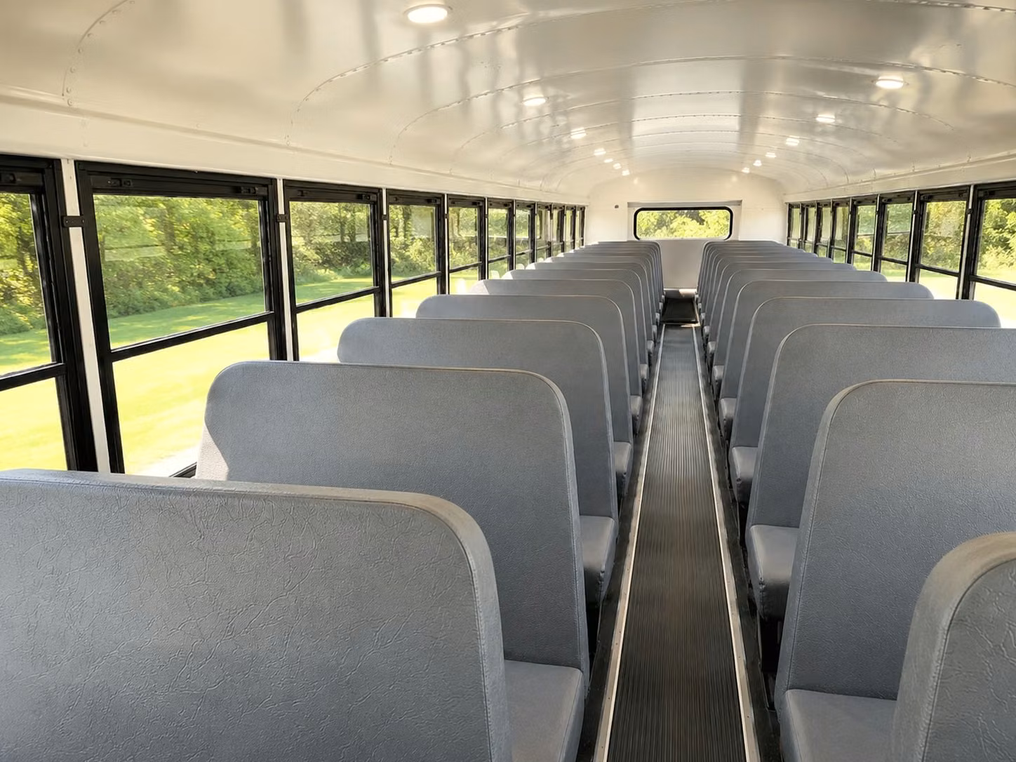 school bus inside