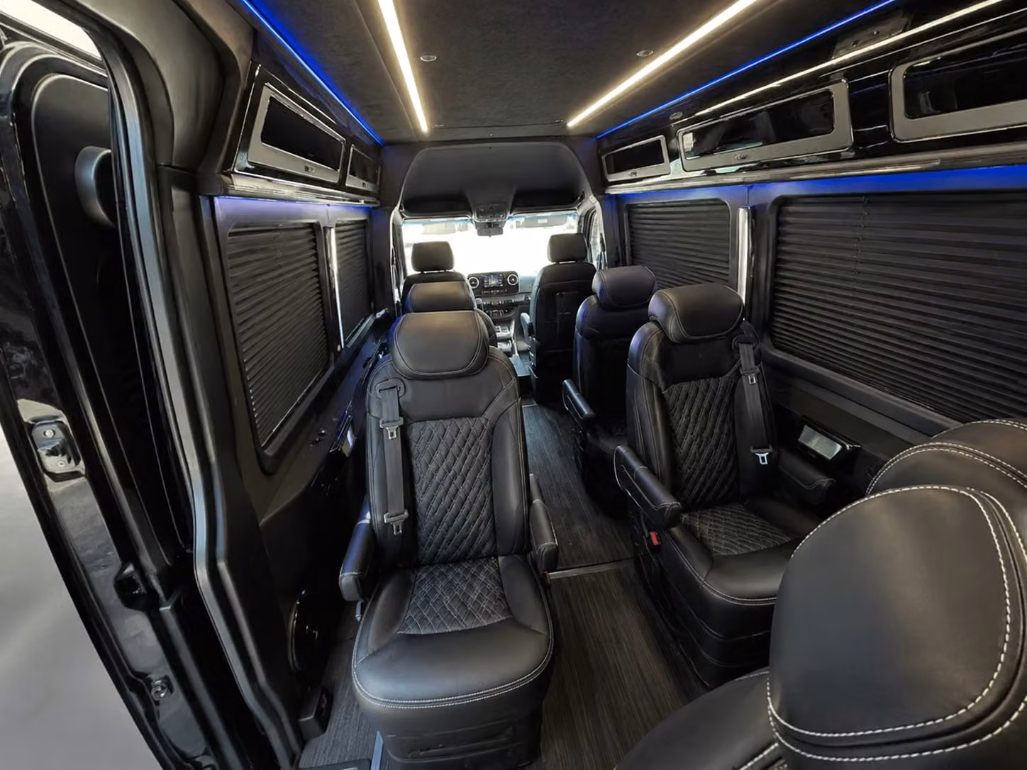 sprinter van with driver inside